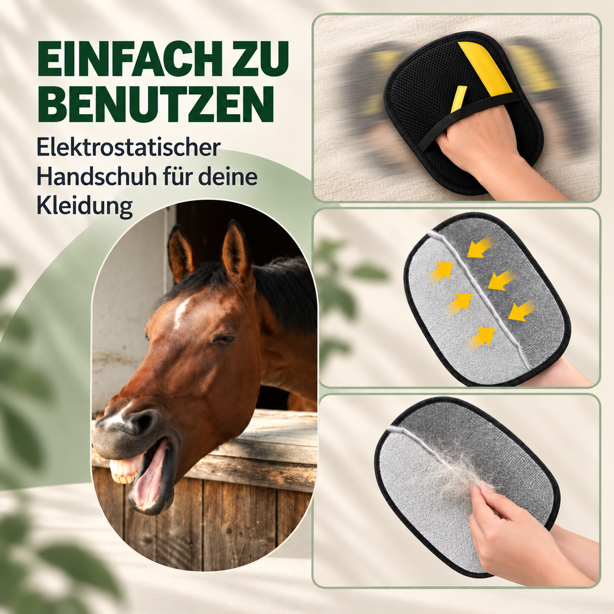 🐴 FellFreiBuddy - In Sekunden wieder haarfrei
